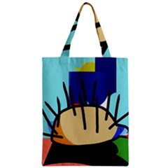 Hedgehog Zipper Classic Tote Bag by Valentinaart