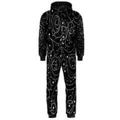Black And White Magic Hooded Jumpsuit (men)  by Valentinaart