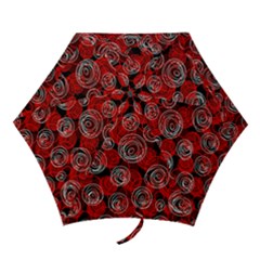 Red Abstract Decor Mini Folding Umbrellas by Valentinaart