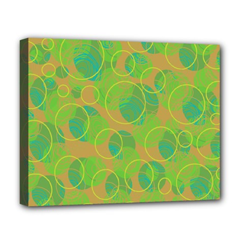 Green Decorative Art Deluxe Canvas 20  X 16   by Valentinaart