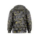 Gray and yellow abstract art Kids  Zipper Hoodie View2