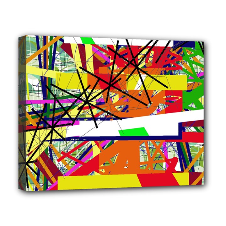 Colorful abstraction by Moma Deluxe Canvas 20  x 16  