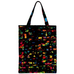 Playful Colorful Design Zipper Classic Tote Bag