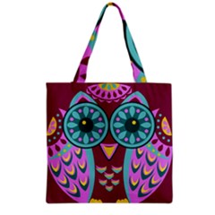 Owl Grocery Tote Bag