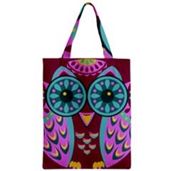 Owl Zipper Classic Tote Bag by olgart