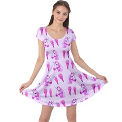 Unicorns & Icecreams In Mallow Wildflower Cap Sleeve Dresses by fashionnarwhal