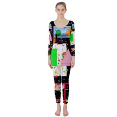 Colorful Facroty Long Sleeve Catsuit by Valentinaart