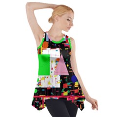 Colorful Facroty Side Drop Tank Tunic by Valentinaart