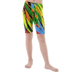 Jungle Kids  Mid Length Swim Shorts by Valentinaart