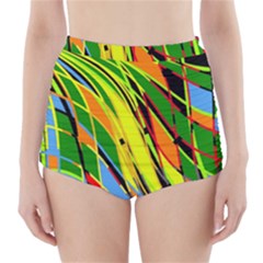Jungle High-waisted Bikini Bottoms by Valentinaart