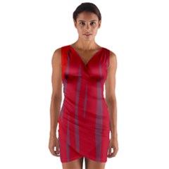 Hot Lava Wrap Front Bodycon Dress by Valentinaart