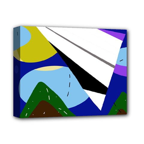 Paper airplane Deluxe Canvas 14  x 11 