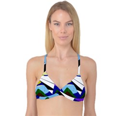 Paper Airplane Reversible Tri Bikini Top by Valentinaart