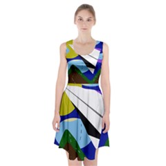 Paper airplane Racerback Midi Dress