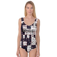 Abstract City Landscape Princess Tank Leotard 