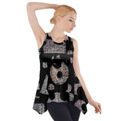 Elegant Puzzle Side Drop Tank Tunic by Valentinaart