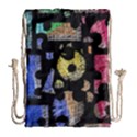 Colorful puzzle Drawstring Bag (Large) View1