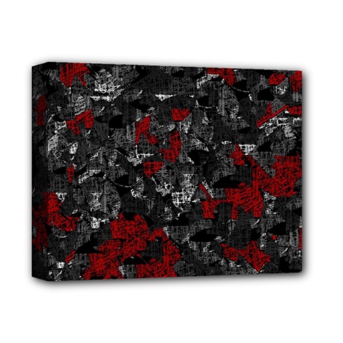 Gray And Red Decorative Art Deluxe Canvas 14  X 11 