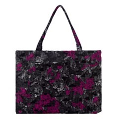 Magenta And Gray Decorative Art Medium Tote Bag by Valentinaart