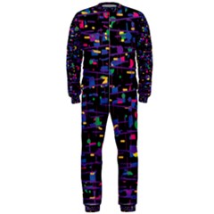 Purple Galaxy Onepiece Jumpsuit (men)  by Valentinaart