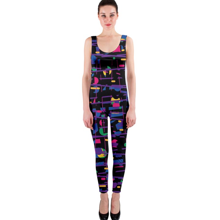 Purple galaxy OnePiece Catsuit