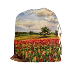  Poppies Drawstring Pouches (xxl) by ArtByThree