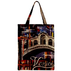 Venice Rialto Bridge Zipper Classic Tote Bag by ArtByThree