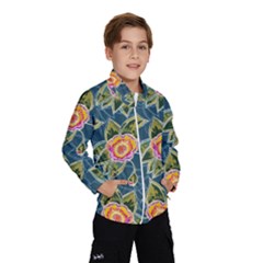 Floral Fantsy Pattern Wind Breaker (kids) by DanaeStudio