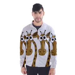 Giraffe  Wind Breaker (men) by Valentinaart