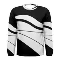 White And Black Harmony Men s Long Sleeve Tee by Valentinaart