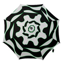 Green, White And Black Hook Handle Umbrellas (medium) by Valentinaart