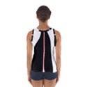 White, red and black Women s Sport Tank Top  View2