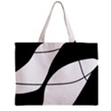 White and black shadow Zipper Mini Tote Bag View1