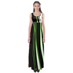 Colorful Lines Harmony Empire Waist Maxi Dress by Valentinaart
