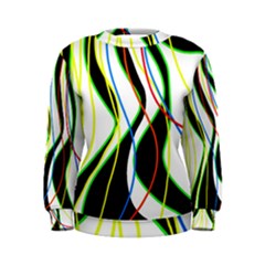 Colorful Lines - Abstract Art Women s Sweatshirt by Valentinaart