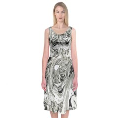 Mono Marble Midi Sleeveless Dress by Contest2494934