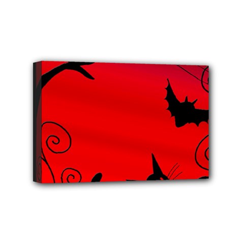 Halloween Landscape Mini Canvas 6  X 4  by Valentinaart