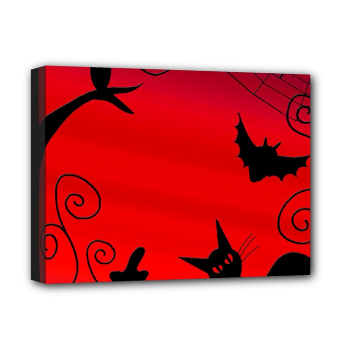 Halloween landscape Deluxe Canvas 16  x 12  