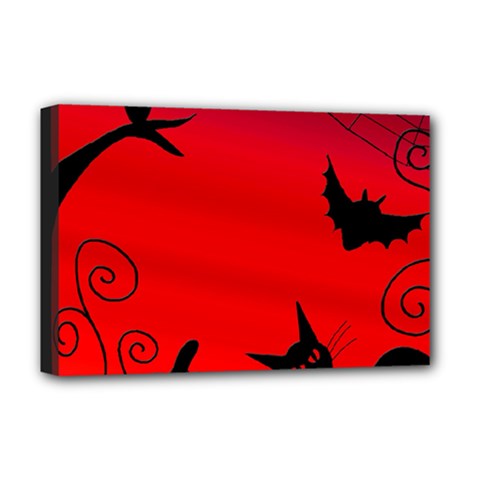 Halloween landscape Deluxe Canvas 18  x 12  
