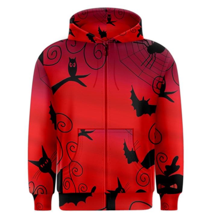 Halloween landscape Men s Zipper Hoodie