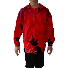 Halloween landscape Hooded Wind Breaker (Kids)