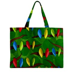 Parrots Flock Zipper Mini Tote Bag by Valentinaart