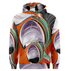 Abstract Orb In Orange, Purple, Green, And Black Men s Pullover Hoodie