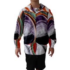 Abstract Orb Hooded Wind Breaker (kids) by digitaldivadesigns