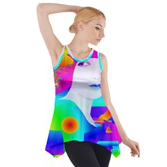 Abstract Color Dream Side Drop Tank Tunic by icarusismartdesigns