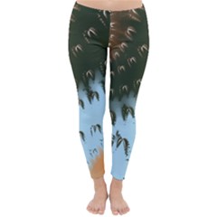 Sun-ray Swirl Design Winter Leggings 