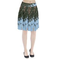 Sun-ray Swirl Design Pleated Skirt