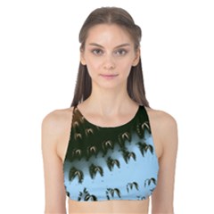 Sun-ray Swirl Pattern Tank Bikini Top by digitaldivadesigns