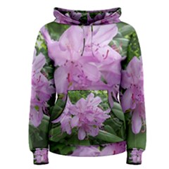 Purple Rhododendron Flower Women s Pullover Hoodie by picsaspassion