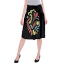 Colorful abstract spot Midi Beach Skirt View1